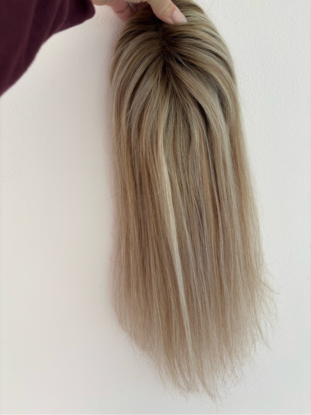 Natural Blonde Clip-In Topper - Lightweight Blonde Hairpiece